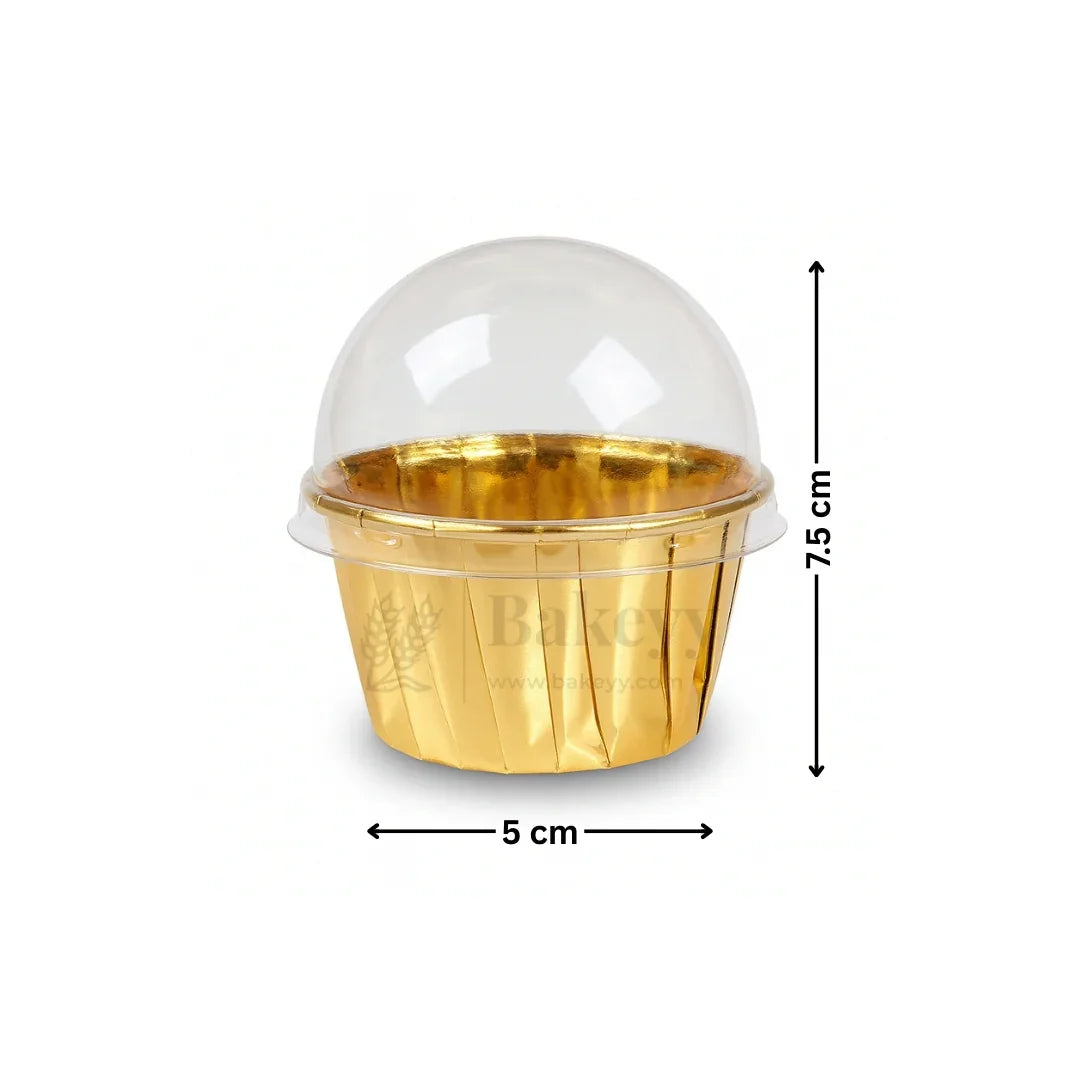 Round Bake n Serve with Gold Lining | Pack of 50