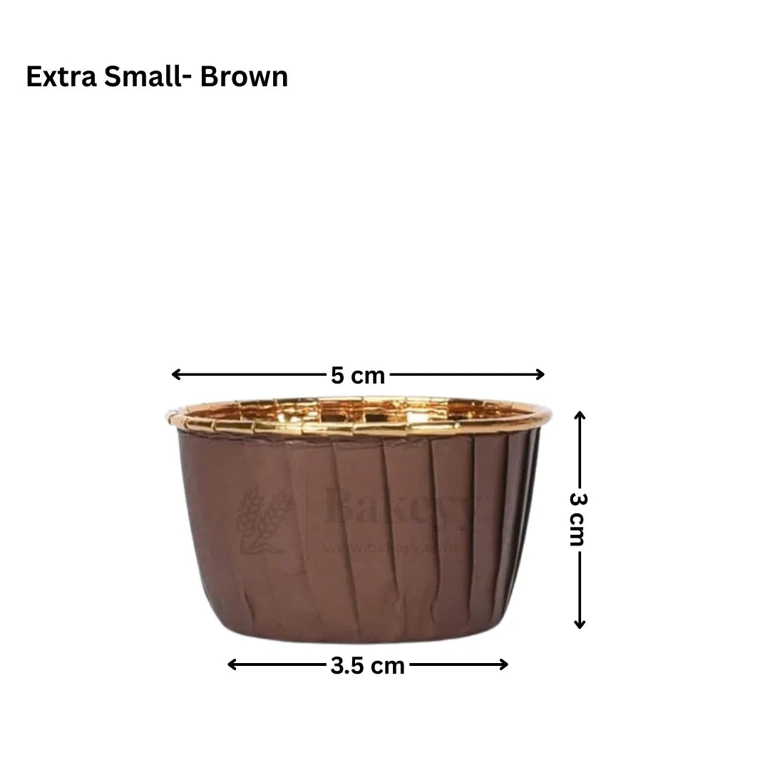 Round Bake n Serve with Gold Lining | Pack of 50