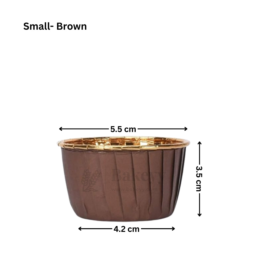 Round Bake n Serve with Gold Lining | Pack of 50