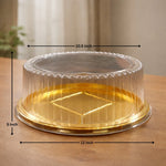 Round_Cake_Container_with_Clear_Dome_Lid_Gold_Base_Premium_Cake_Packaging_Box_Tall_Cake_Storage_Container_Pack_of_25_2 - Bakeyy.com