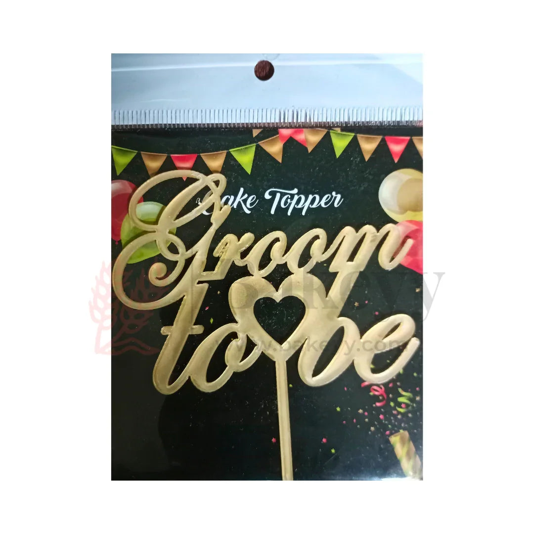 4" inch Groom To be Cake Topper D1