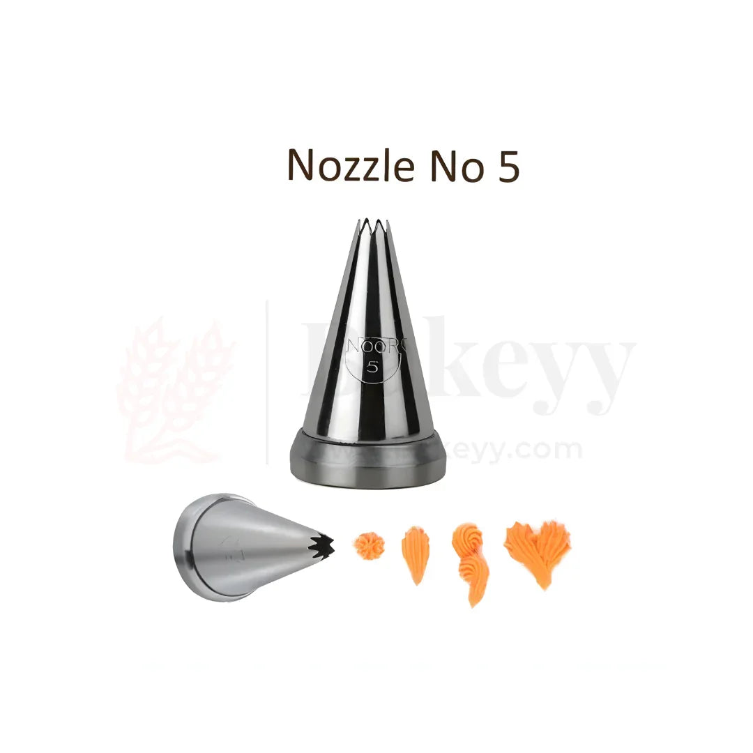Small Nozzle No.5 – Stainless Steel Piping Tip for Cake Decoration