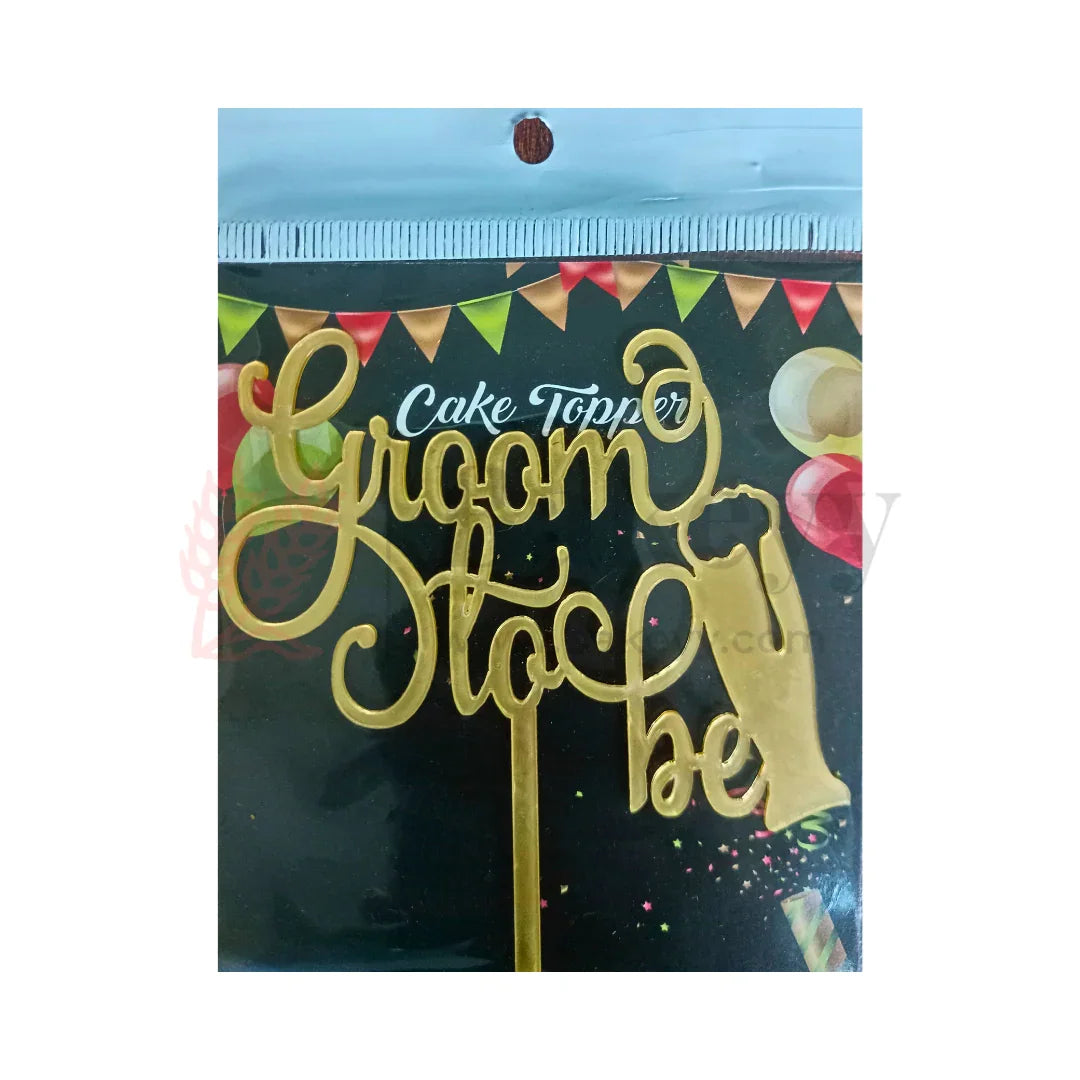 4" inch Groom To be Cake Topper D2
