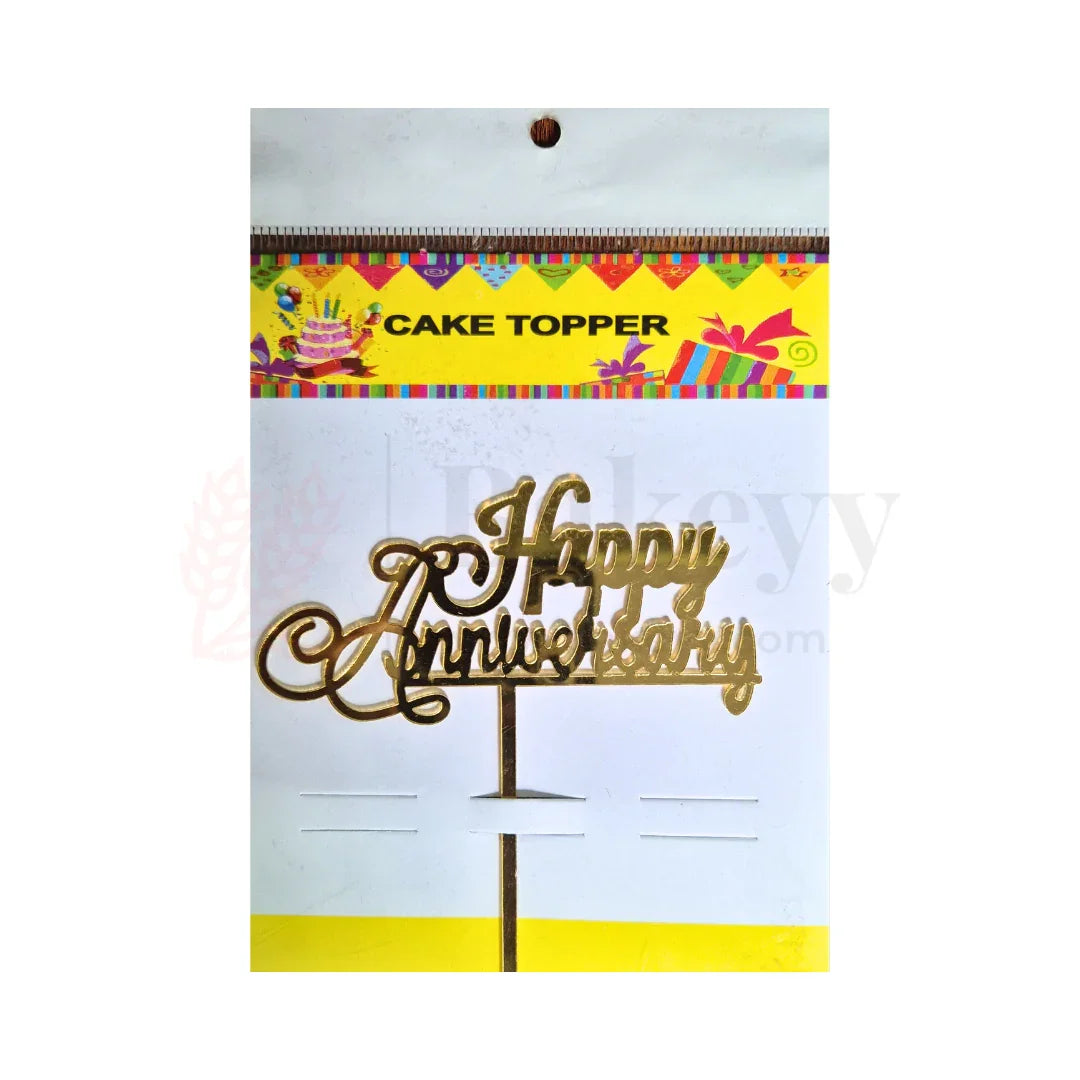 4" inch Happy Anniversary Cake Topper D13