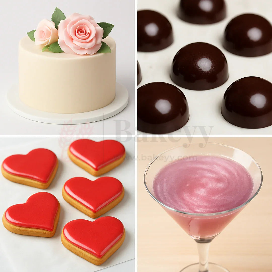 Sugarin Edible Glaze – Semi Gloss Finish | Oil-Based Food Glaze - 30ml