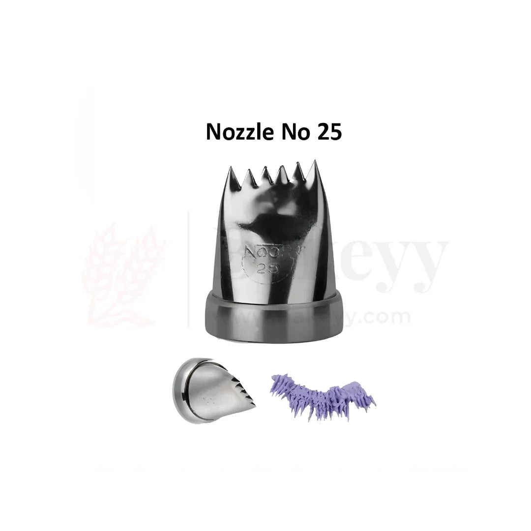Small Nozzle No.25 – Stainless Steel Piping Tip for Cake Decoration