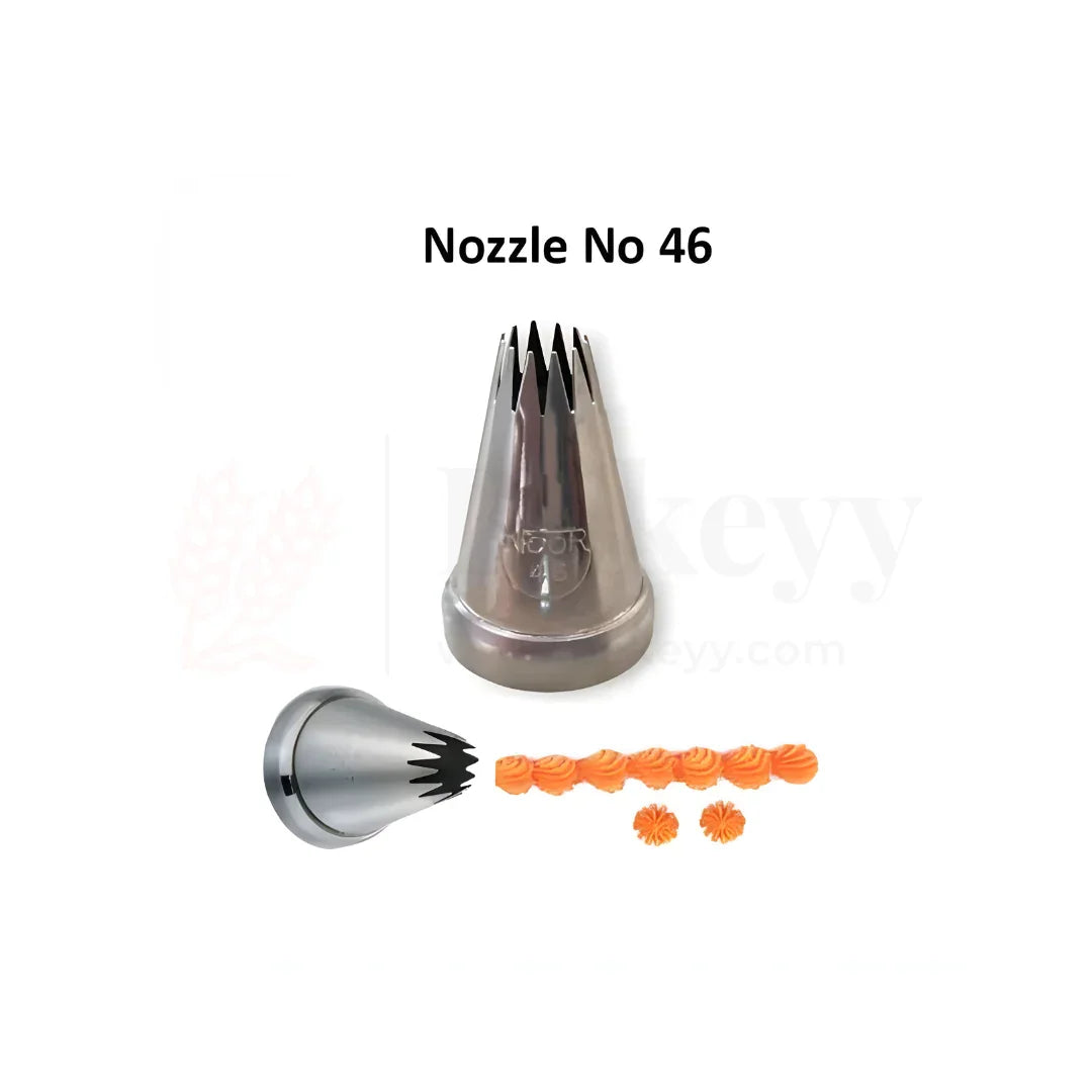 Small Nozzle No.46 – Stainless Steel Piping Tip for Cake Decoration