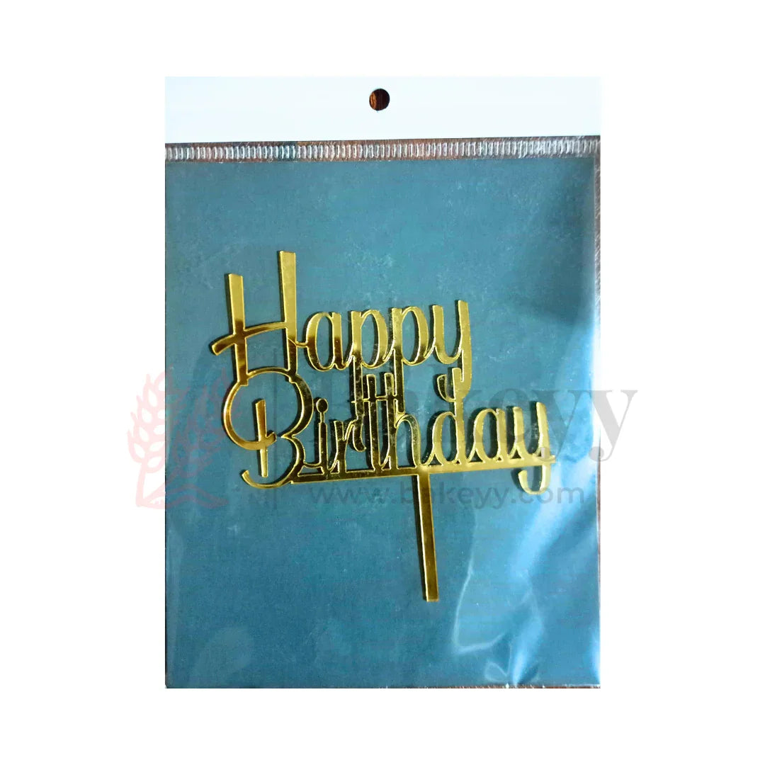 4" inch Happy Birthday Cake Topper - D23