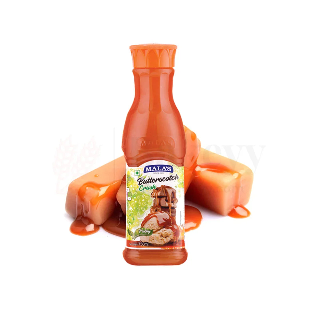 Mala's Butterscotch Flavoured Crush – Rich & Creamy | 750ml