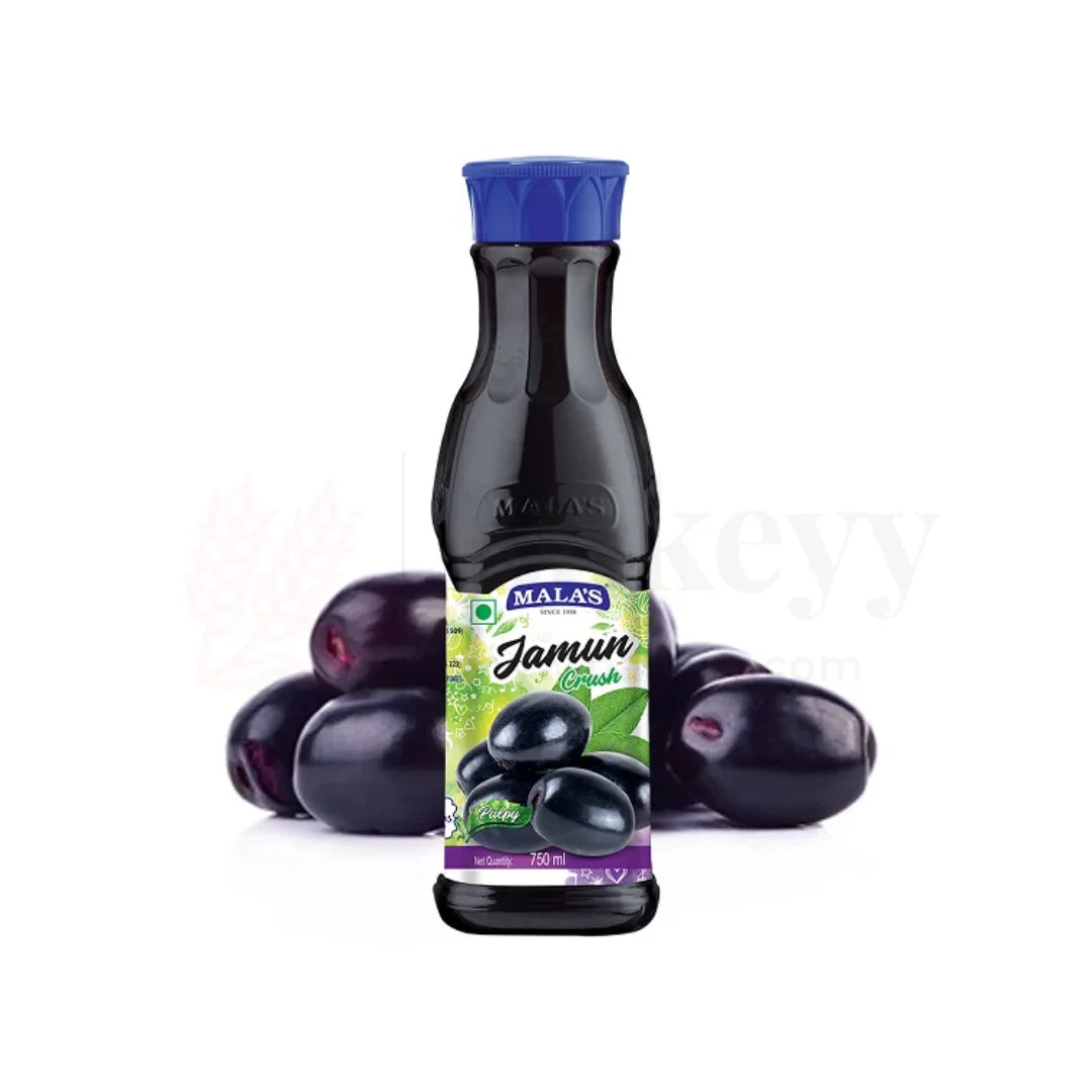 Mala's Jamun Crush – Pulpy Fruit Crush for Refreshing Drinks & Desserts | 750ml