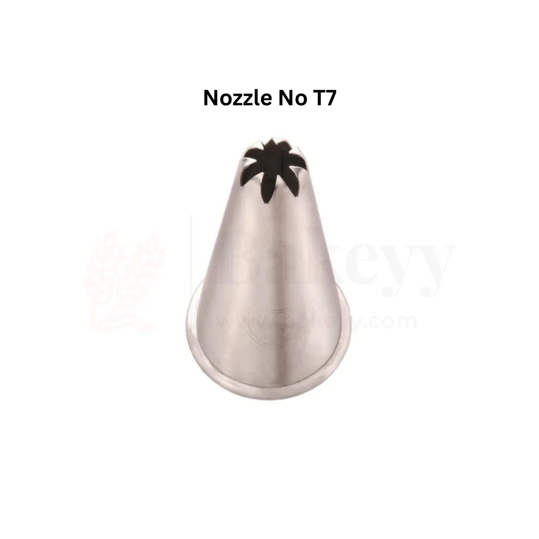 Big Nozzle No.T 7 – Stainless Steel Piping Tip for Cake Decorationê - Bakeyy.com - India - Big Nozzle No.T 7 – Stainless Steel Piping Tip for Cake Decorationê - Default Title