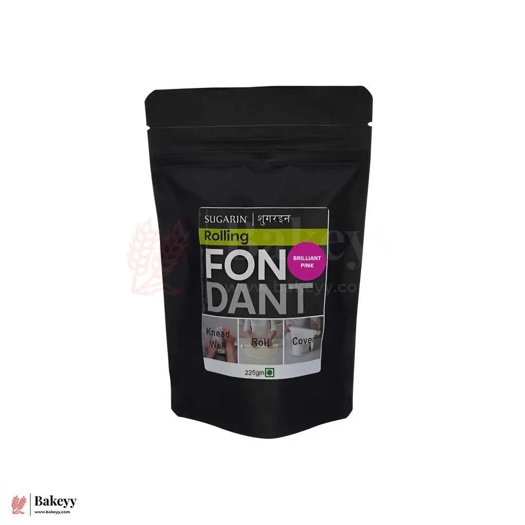 Sugarin Rolling Fondant – Brilliant Pink (225g) | Ready-to-Use Decorating Fondant