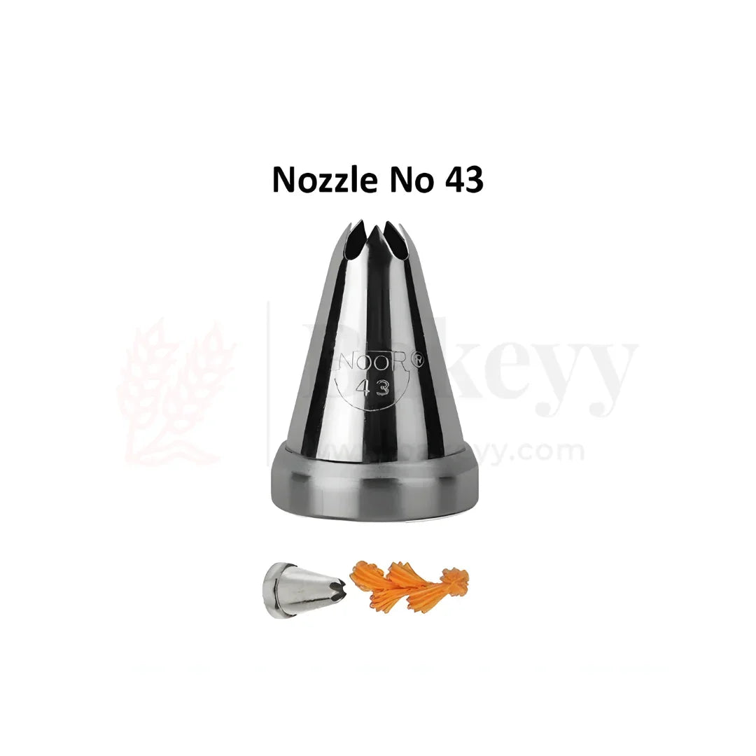 Small Nozzle No.43 – Stainless Steel Piping Tip for Cake Decoration