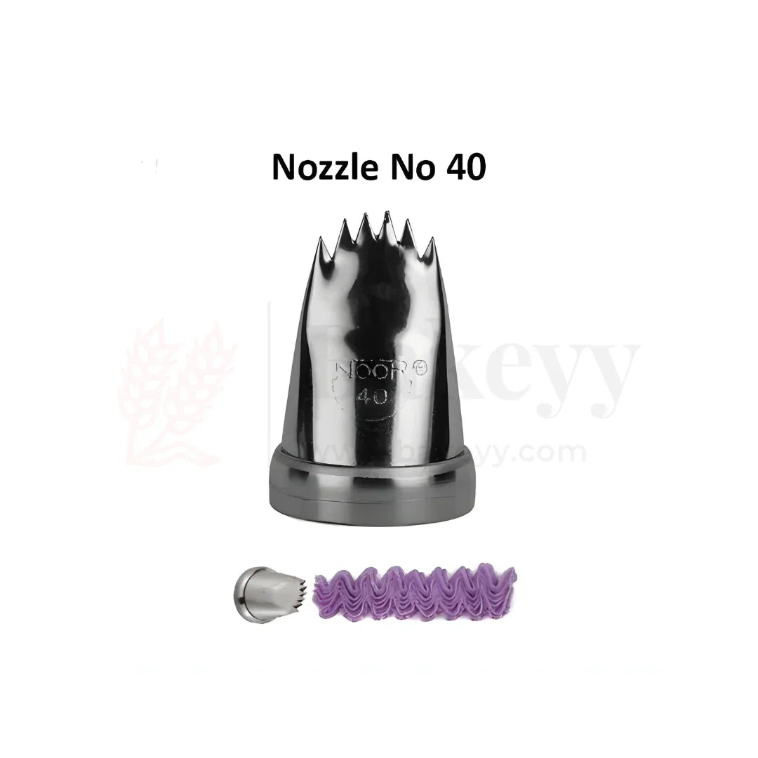 Small Nozzle No.40 – Stainless Steel Piping Tip for Cake Decoration