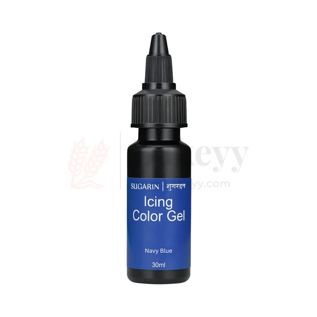 Sugarin Navy Blue Icing Colour Gel – 30ml | Vibrant Food Gel Colour for Cakes, Fondant & More