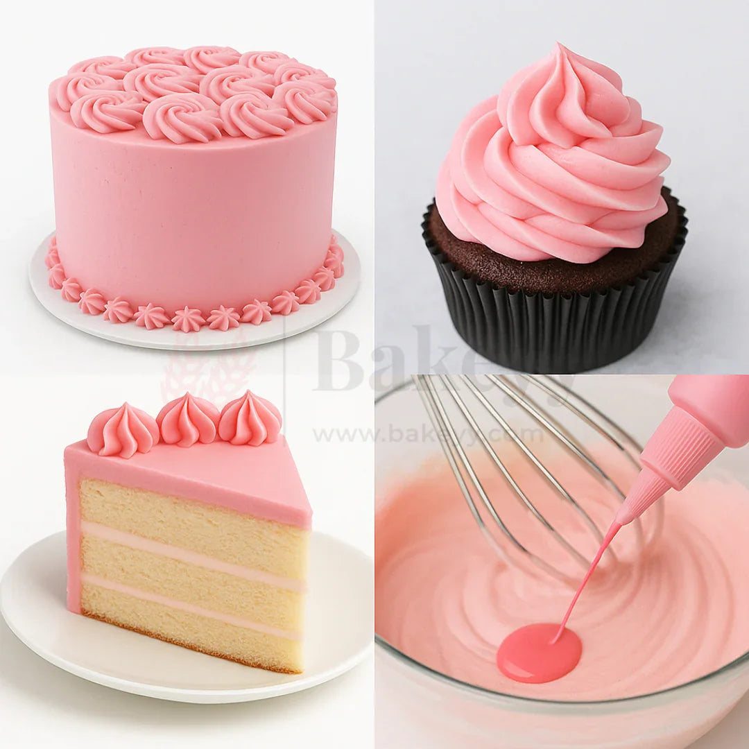 Sugarin Baby Pink Icing Colour Gel – 30ml | Vibrant Food Gel Colour for Cakes, Fondant & More