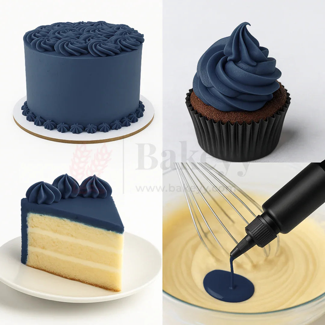 Sugarin Navy Blue Icing Colour Gel – 30ml | Vibrant Food Gel Colour for Cakes, Fondant & More