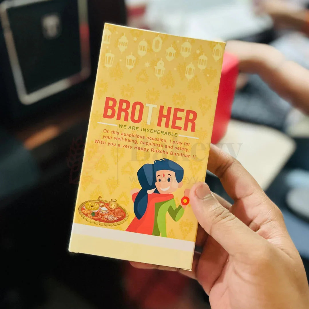 Raksha Bandhan Bar Box (D3)-Pack Of 10 - Bakeyy.com - India - Raksha Bandhan Bar Box (D3)-Pack Of 10 - Default Title