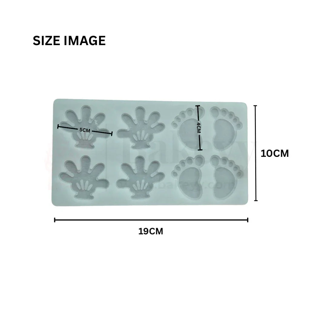 Baby Hand and Leg Garnishing Chocolate Mould - Bakeyy.com - India - Baby Hand and Leg Garnishing Chocolate Mould - Default Title