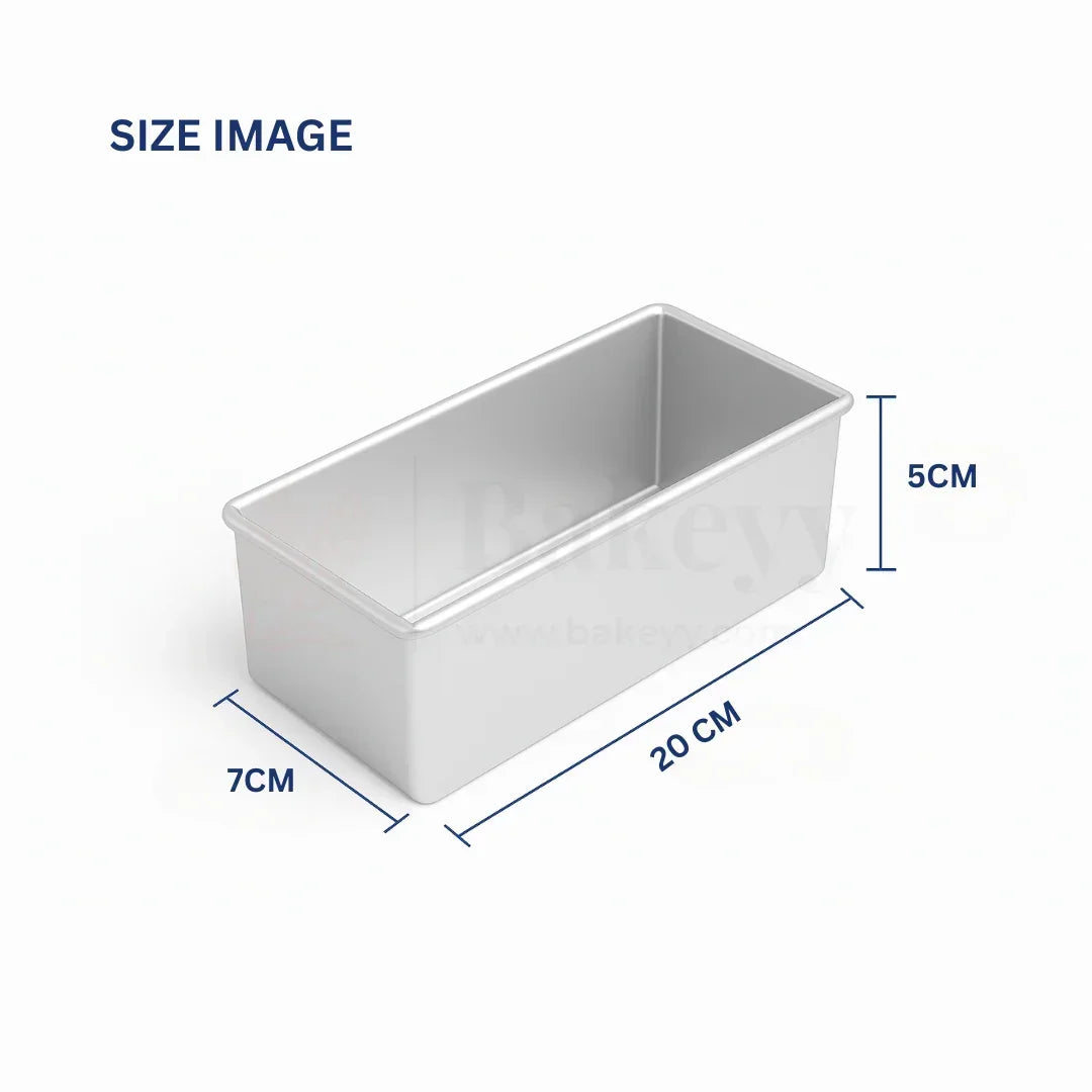 Aluminium Rectangular Bar Tin - Cake Baking Mould | 1 Piece - Bakeyy.com - India - Aluminium Rectangular Bar Tin - Cake Baking Mould | 1 Piece - 5 x 10 x 20 Cm 240.00