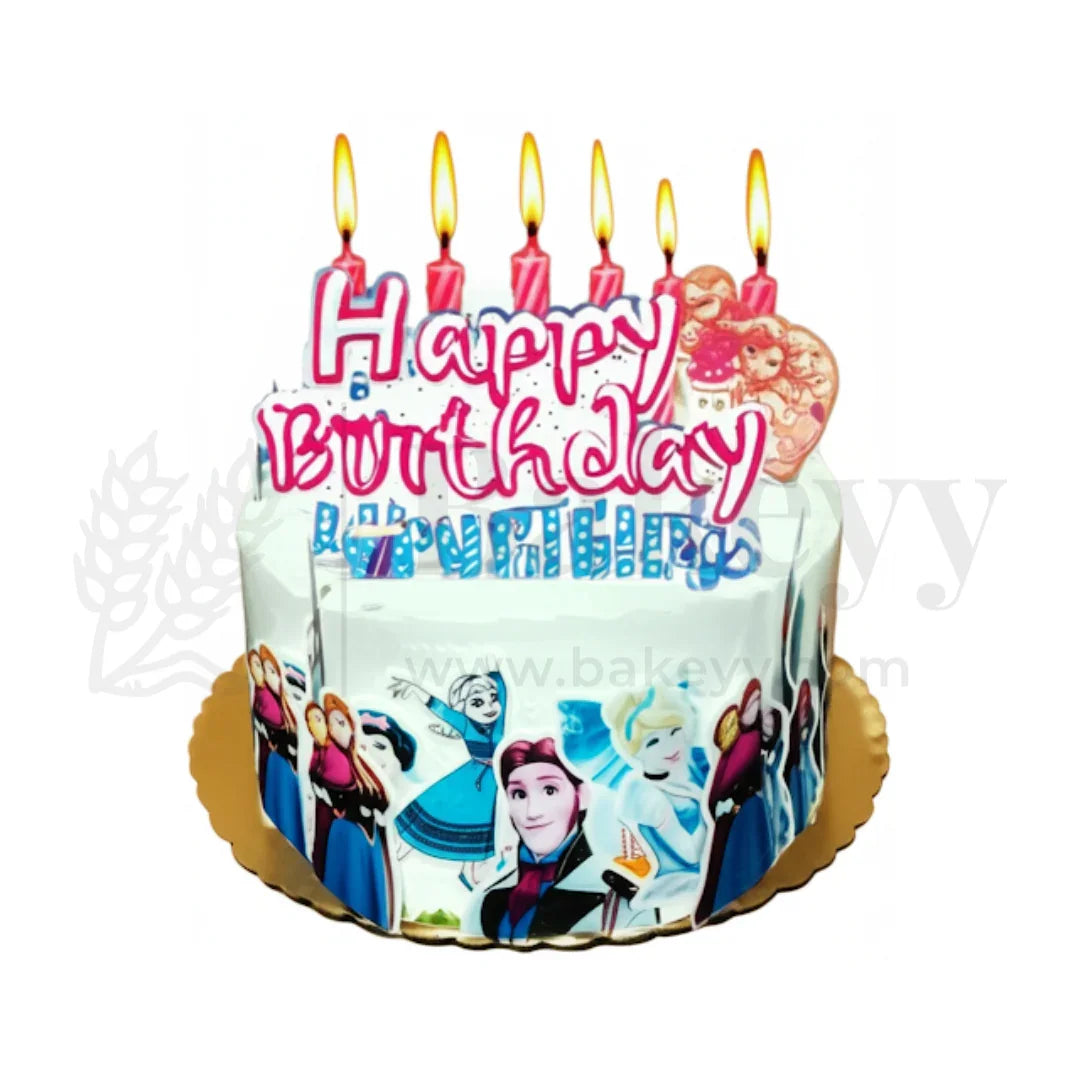 Pre-Cut | Disney Princess & Frozen Edible Wafer - Pack of 7