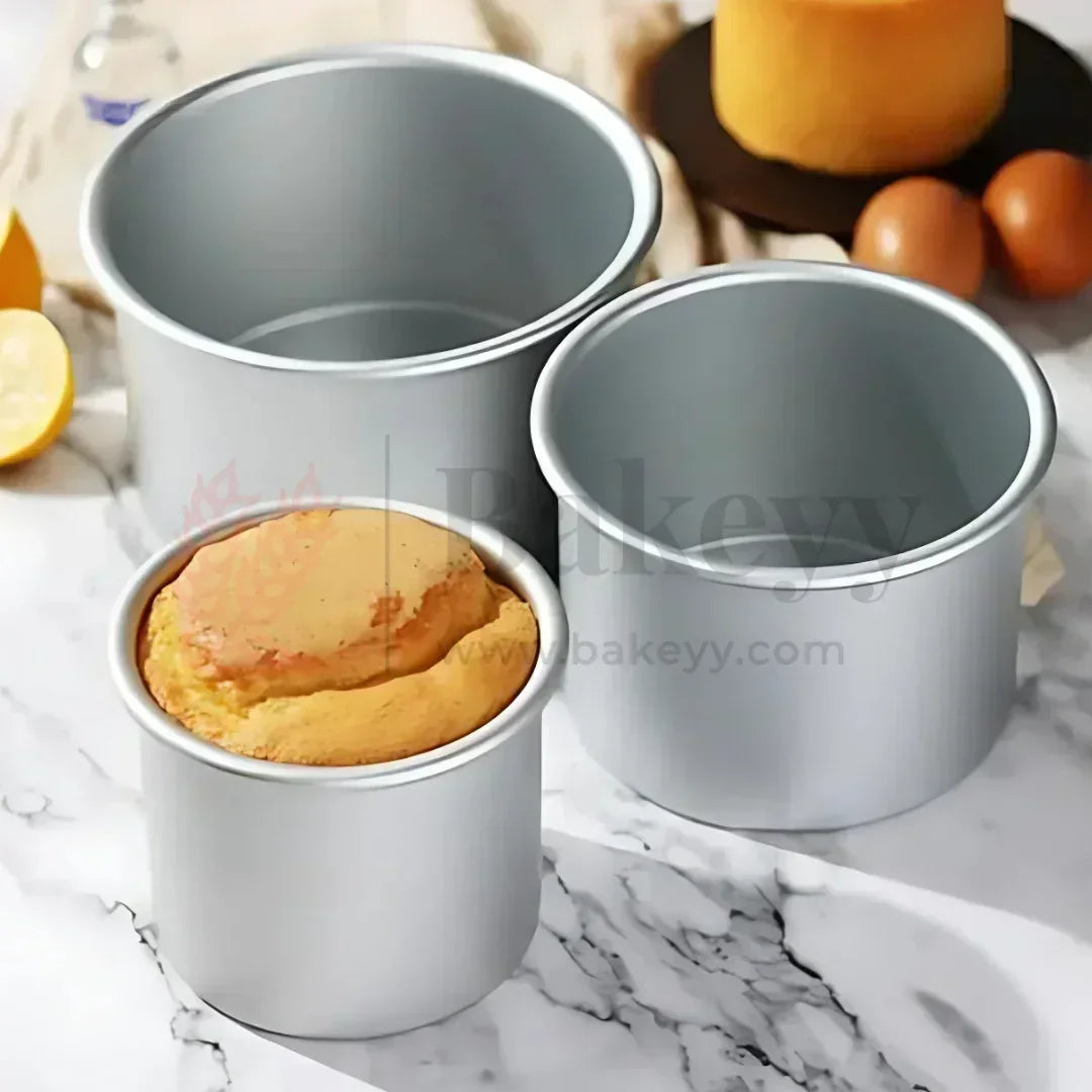 4x4" Round Aluminium Cake Mould