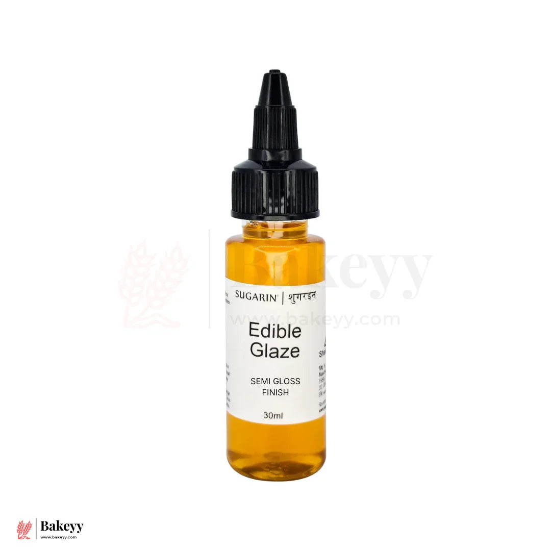 Sugarin Edible Glaze – Semi Gloss Finish | Oil-Based Food Glaze - 30ml