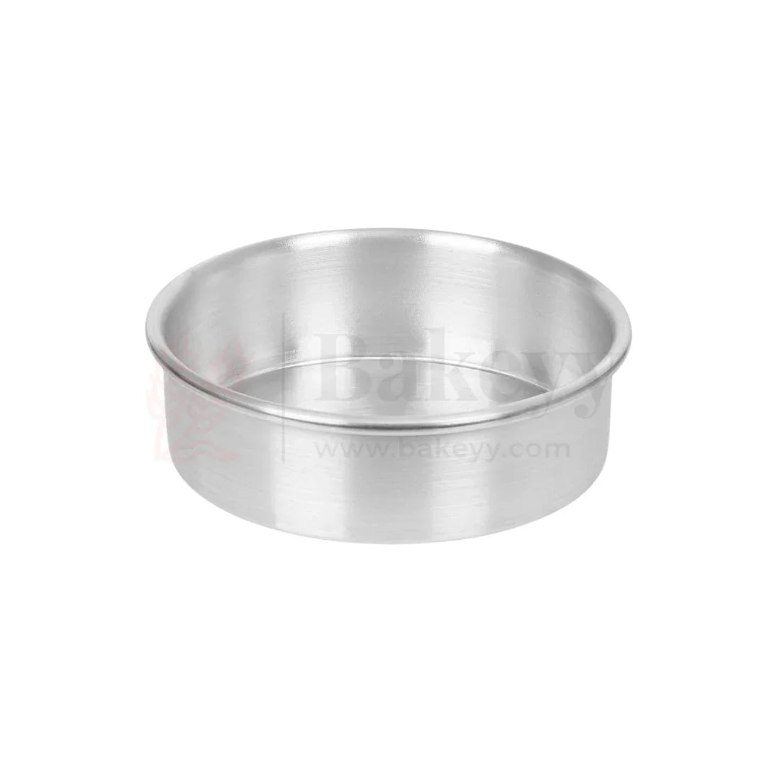 4x2.5" Round Aluminium Cake Mould