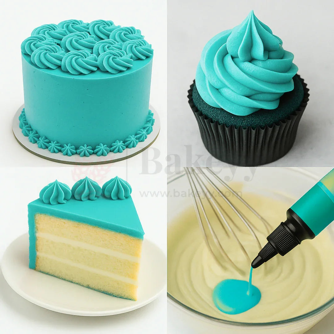 Sugarin Aqua Icing Colour Gel – 30ml | Vibrant Food Gel Colour for Cakes, Fondant & More