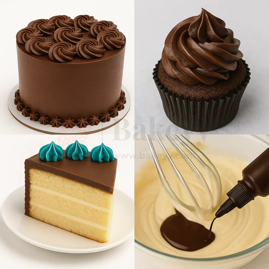 Sugarin Chocolate Icing Colour Gel – 30ml | Vibrant Food Gel Colour for Cakes, Fondant & More