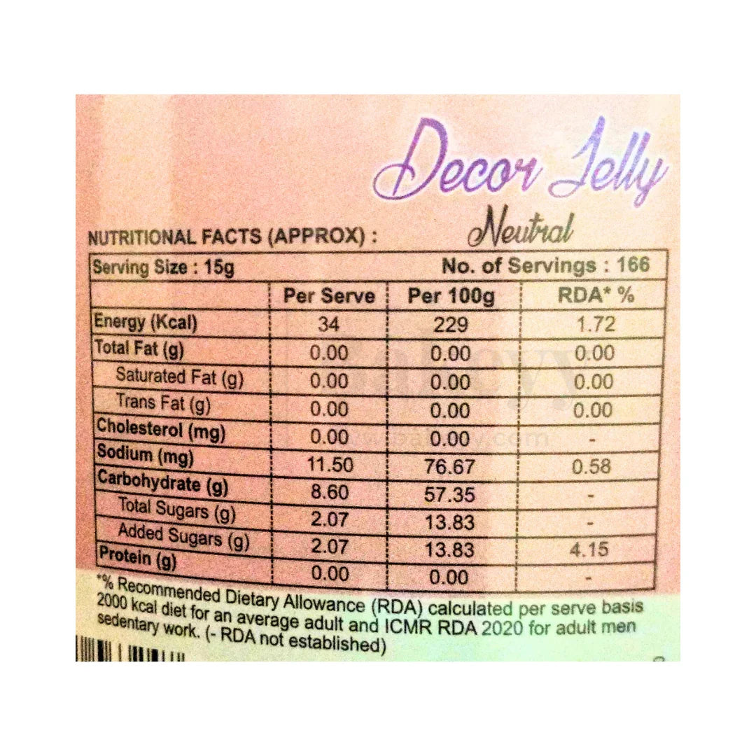 Tropolite Decor Jelly Neutral Cold Glaze – 2.5kg