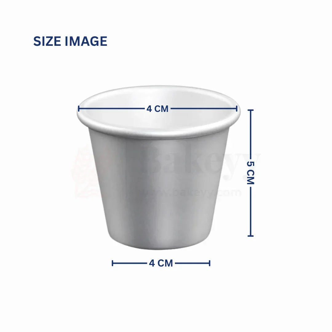 4x4x5 CM Aluminium Glass Mould – Multi-Purpose Mould for Baking, Steaming & Freezing - 1pcs - Bakeyy.com - India - 4x4x5 CM Aluminium Glass Mould – Multi-Purpose Mould for Baking, Steaming & Freezing - 1pcs - Default Title