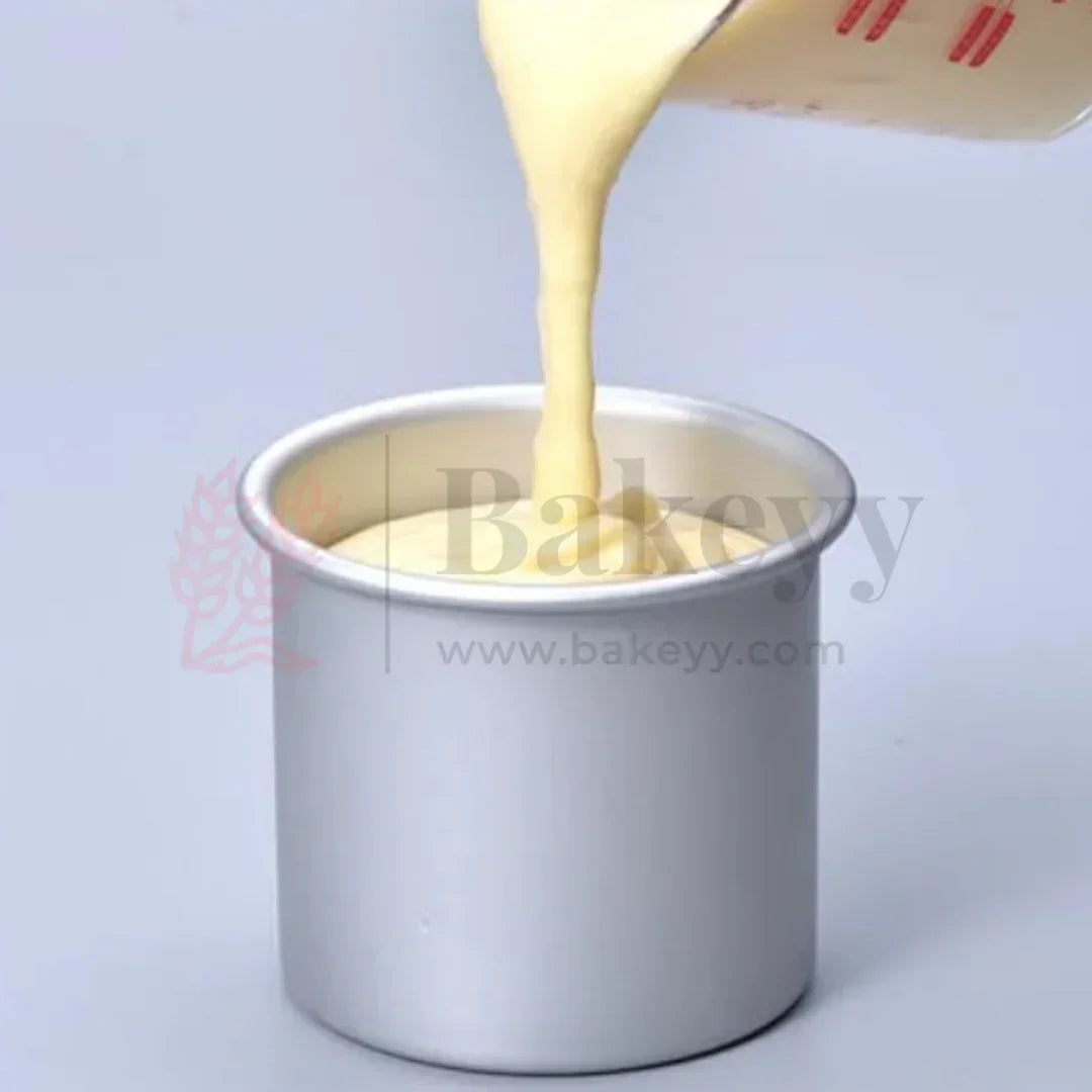 4x4" Round Aluminium Cake Mould