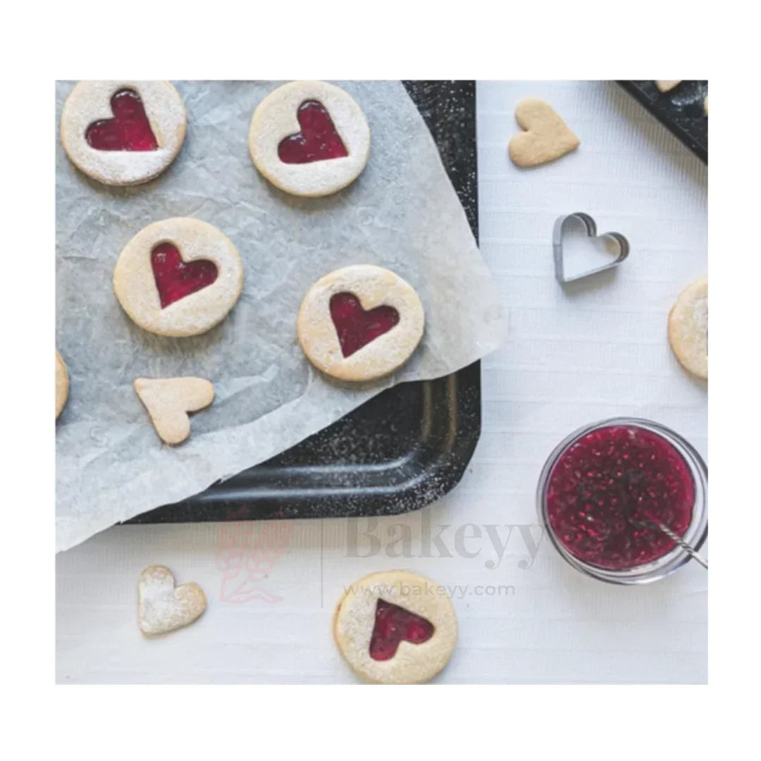 Stainless Steel Cookie Cutter Set – 12 Pcs, 4 Shapes (Heart, Star, Flower, Round), 3 Sizes Each, Polished Finish - Bakeyy.com - India - Stainless Steel Cookie Cutter Set – 12 Pcs, 4 Shapes (Heart, Star, Flower, Round), 3 Sizes Each, Polished Finish - Default Title