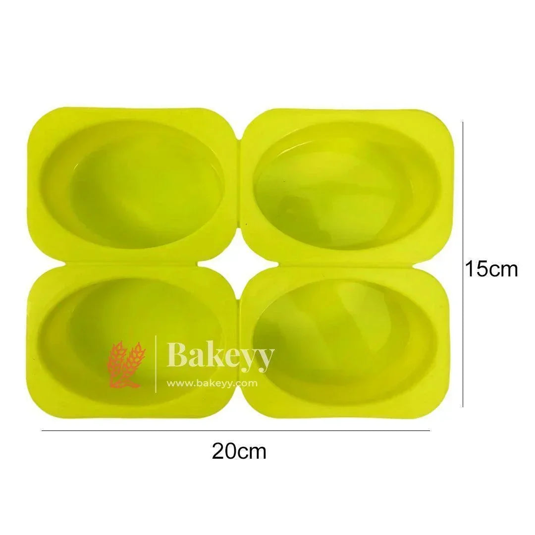 Silicone round Baking Mould – 4 Cavity | Heat Resistant| Non-Stick| - Bakeyy.com - India - Silicone round Baking Mould – 4 Cavity | Heat Resistant| Non-Stick| - Default Title
