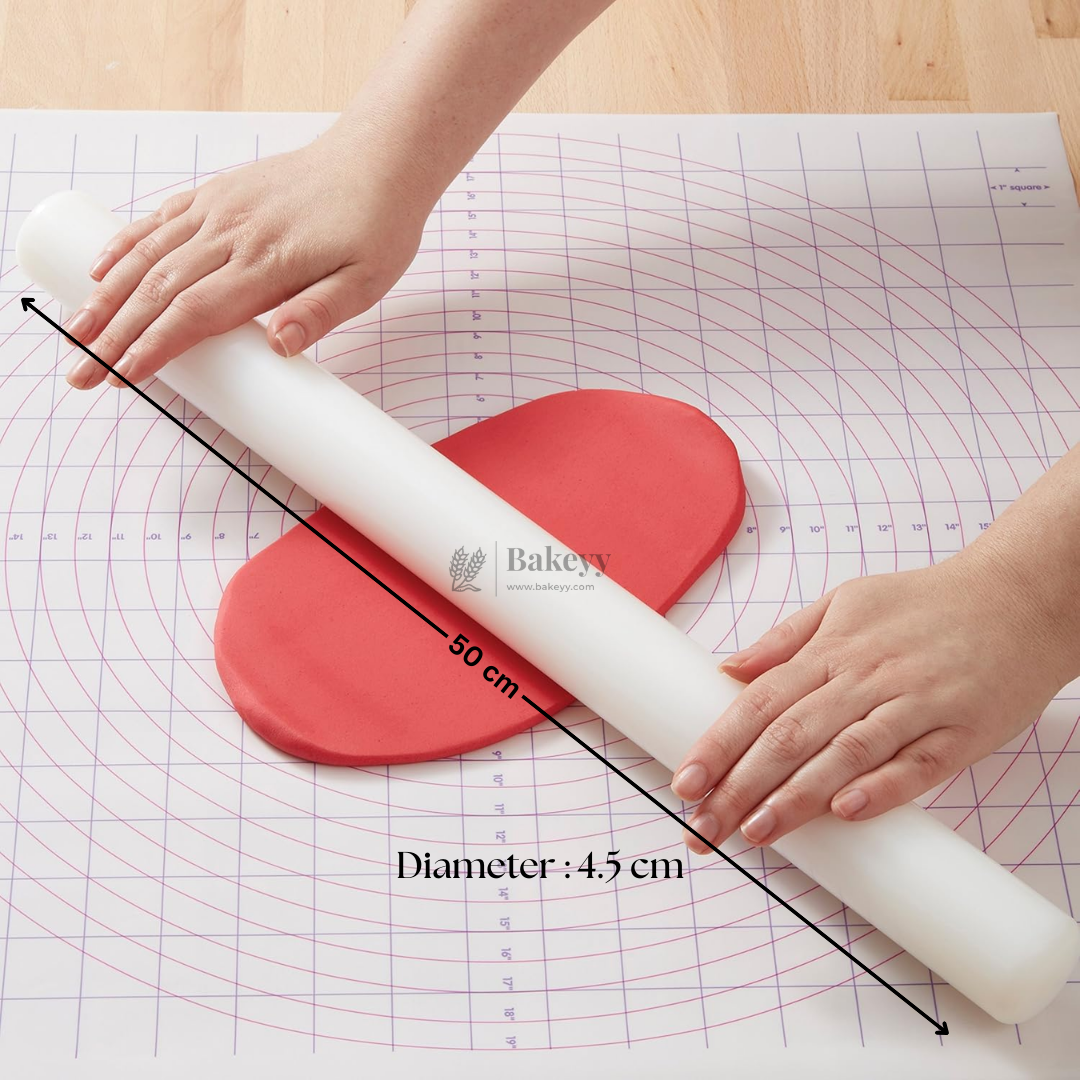 Non-Stick Fondant & Dough Rolling Pin | Food-Grade Silicon | 1 Piece