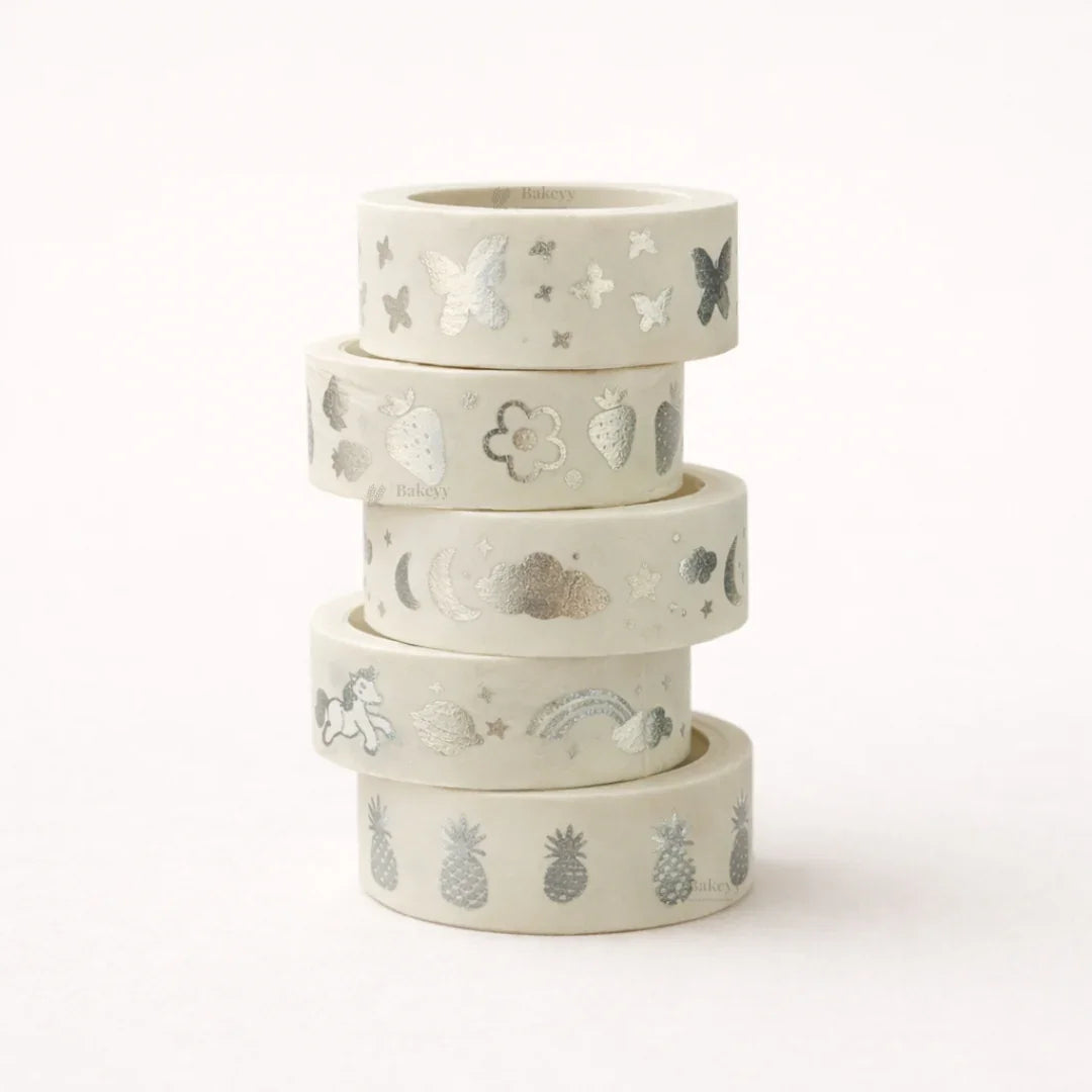 Silver_Foil_Decorative_Washi_Tape_Set_12 - Bakeyy.com