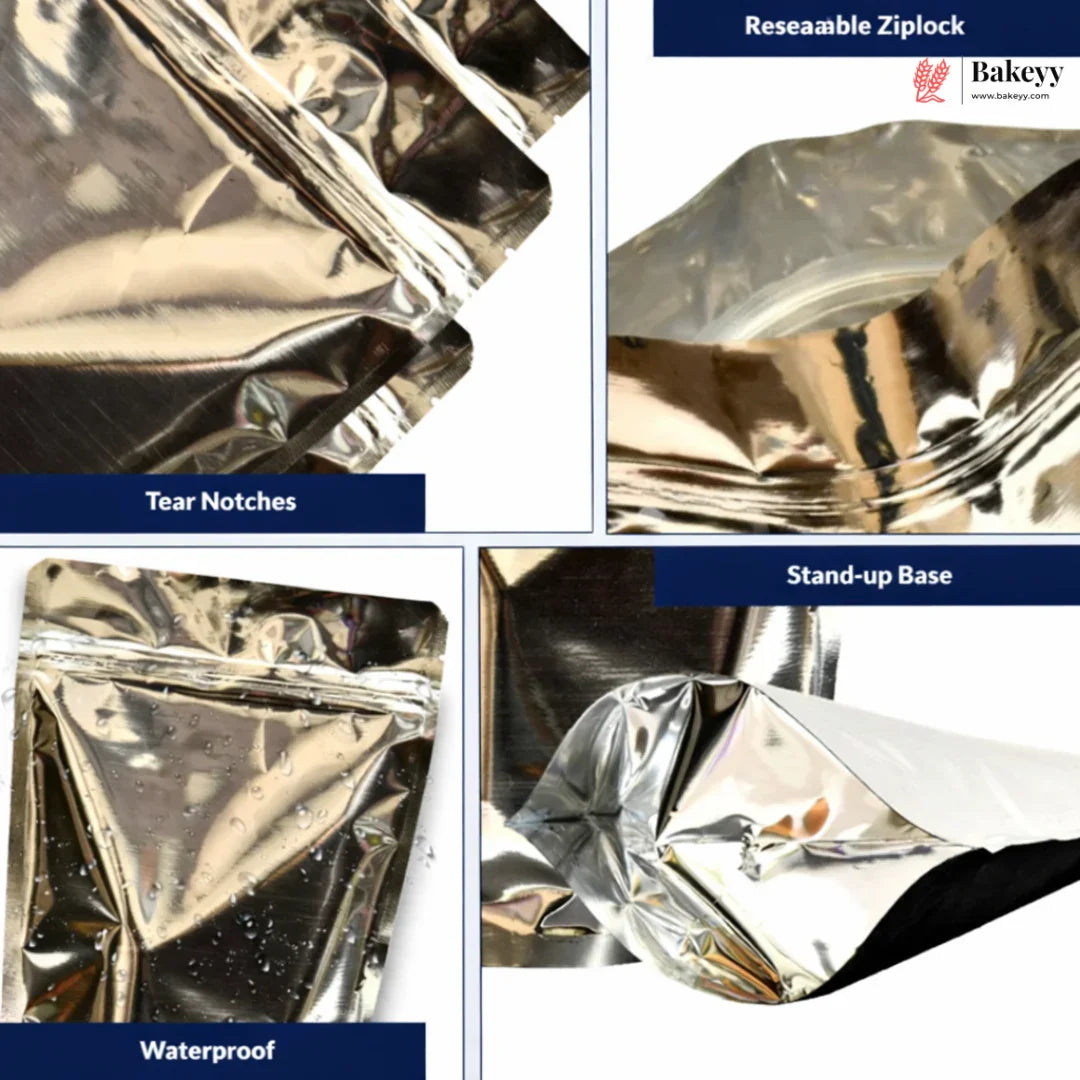 Silver_Pouch_Without_Window_Standing_Pouch_110_GSM_Pack_of_100_.5 - Bakeyy.com
