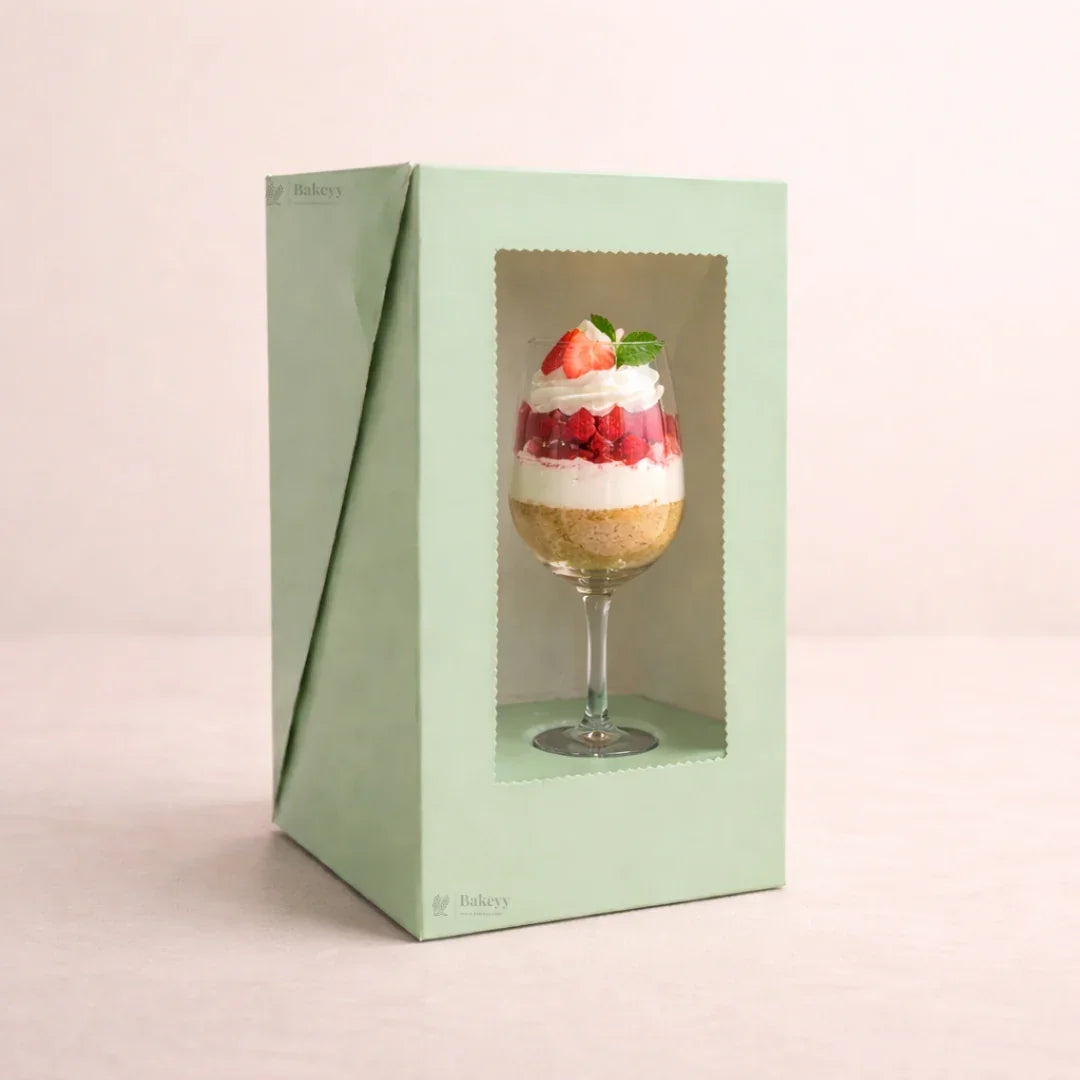Single Glass Gift Box with Window | 3 Colors Available | Pack of 10
