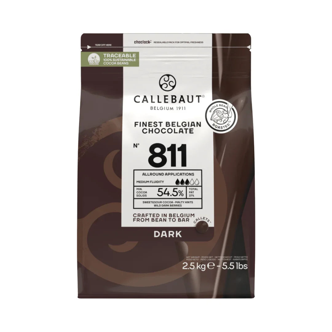Callebaut 811 - Dark Couverture Chocolate - 2.5kg