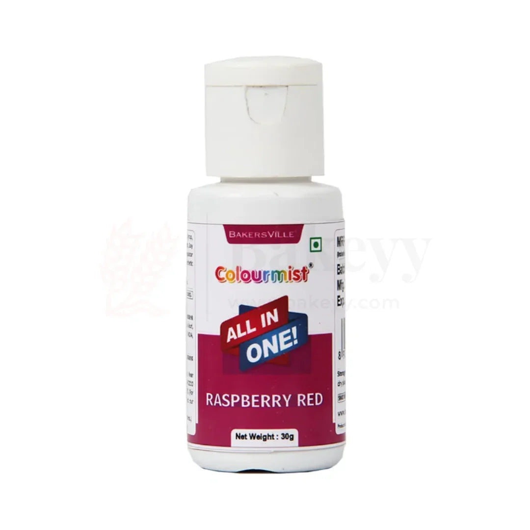 Colourmist Raspberry Red | All-in-One Edible Food Colour – 30ml - Bakeyy.com - India - Colourmist Raspberry Red | All-in-One Edible Food Colour – 30ml - Default Title