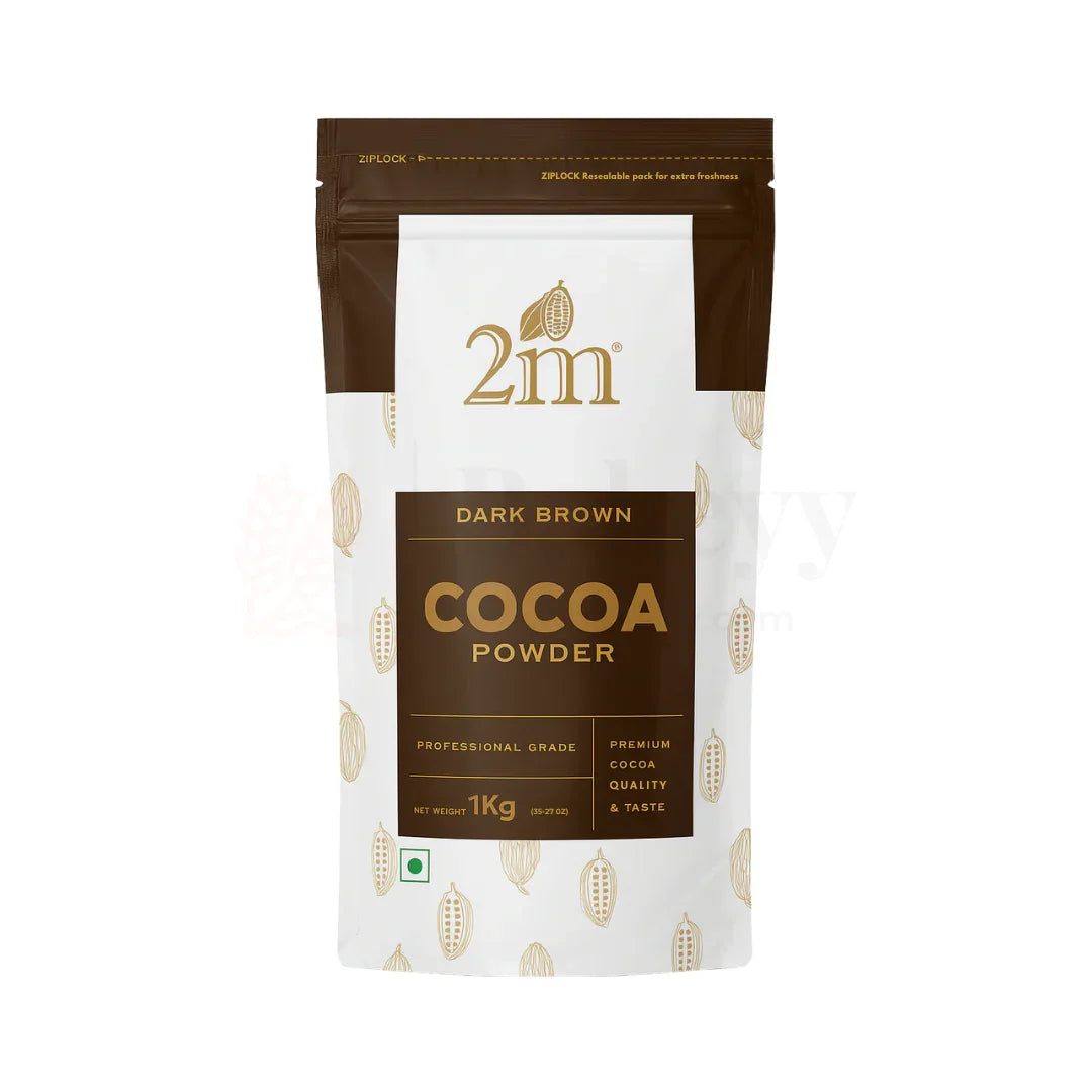 2M Dark Brown Cocoa Powder | Professional Grade - 1KG