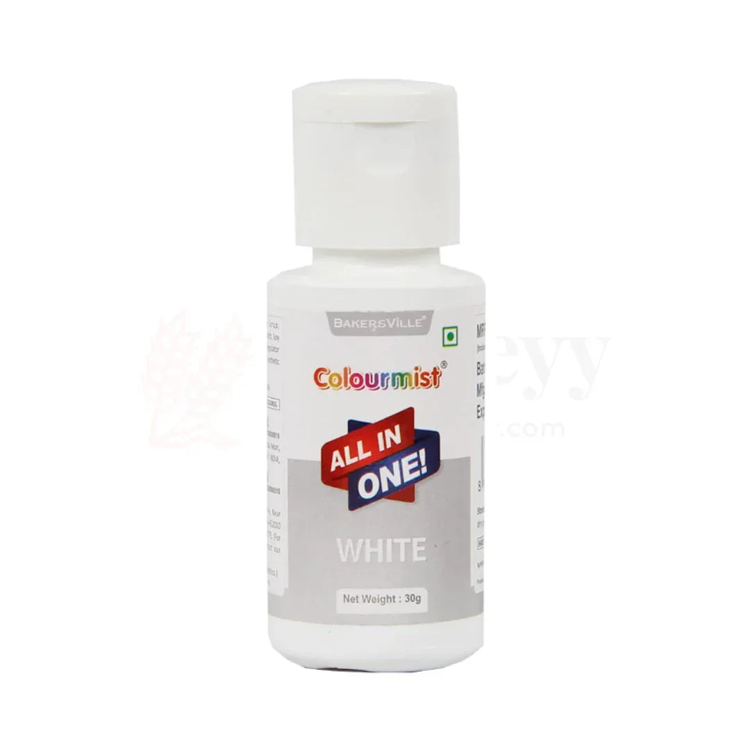 Colourmist White All-in-One Edible Food Colour – 30ml - Bakeyy.com - India - Colourmist White All-in-One Edible Food Colour – 30ml - Default Title