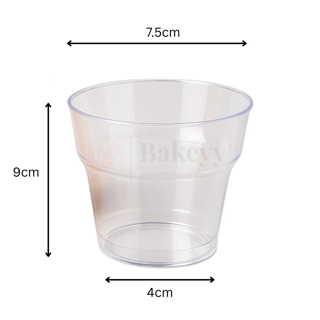 Airline Glass | Beverage & Dessert Cup | 200ml | Pack Of 20 | D50 - Bakeyy.com - India - Airline Glass | Beverage & Dessert Cup | 200ml | Pack Of 20 | D50 - Default Title