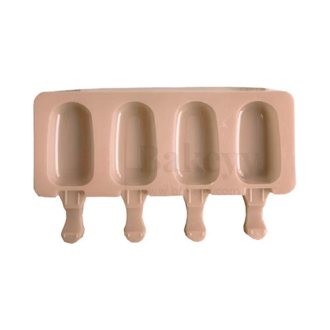 4-Cavity | Silicone Popsicle Mould Medium | Reusable Non-Stick - 1 Piece