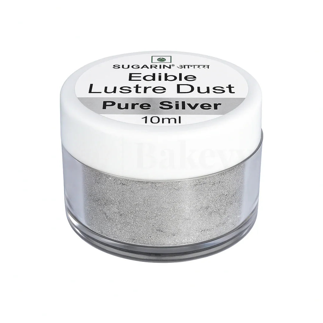 Sugarin | Pure Silver Edible Metalic Lustre Dust - 10ml
