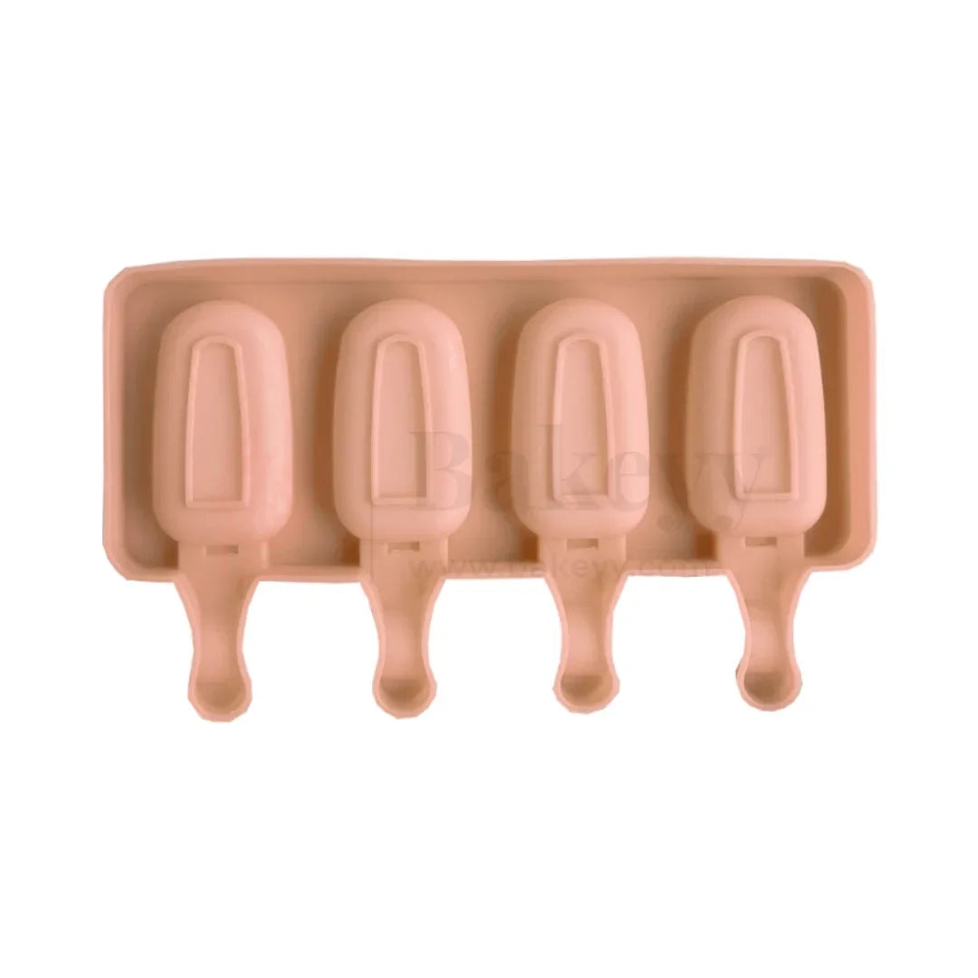 4-Cavity | Silicone Popsicle Mould Medium | Reusable Non-Stick - 1 Piece