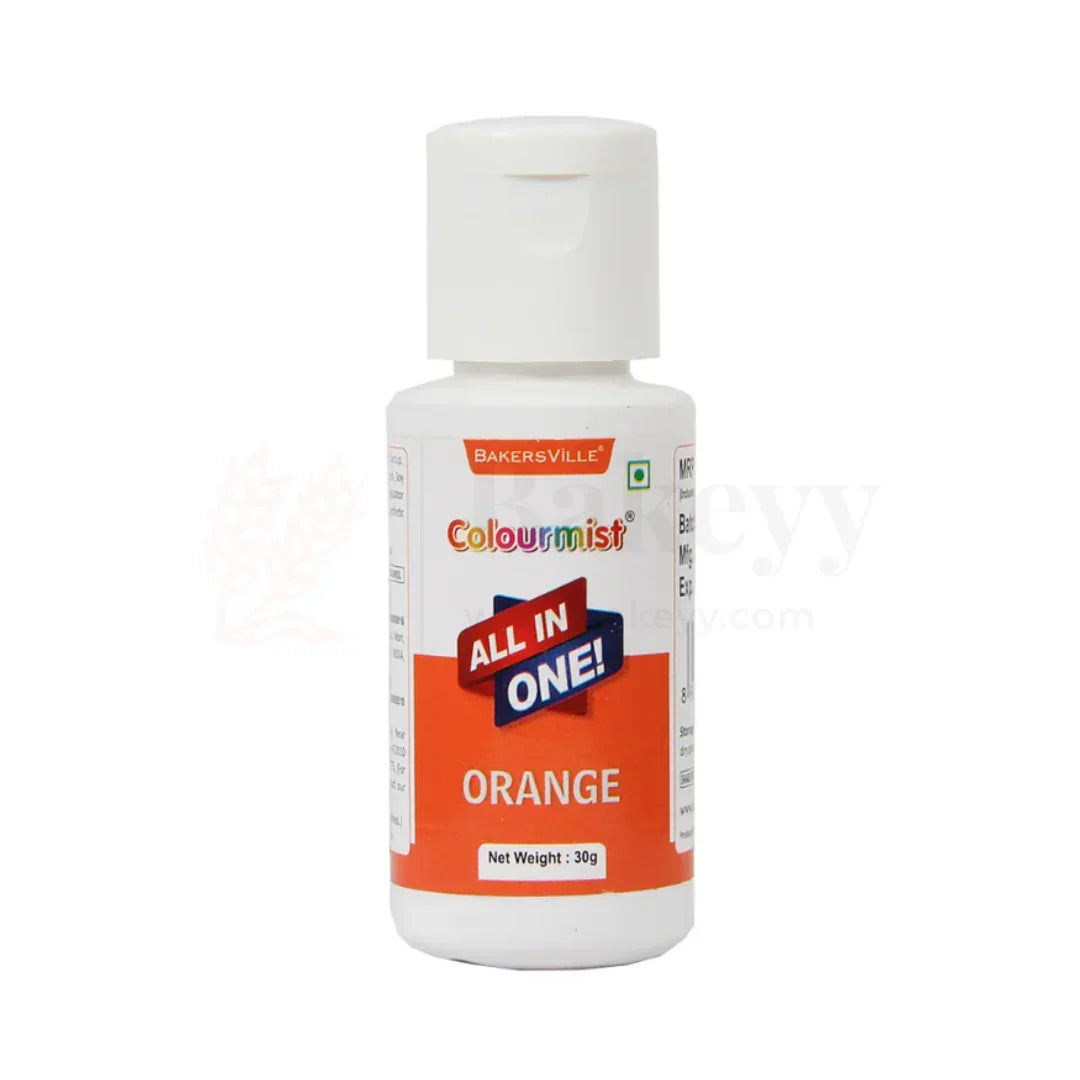 Colourmist Orange All-in-One Edible Food Colour – 30ml - Bakeyy.com - India - Colourmist Orange All-in-One Edible Food Colour – 30ml - Default Title