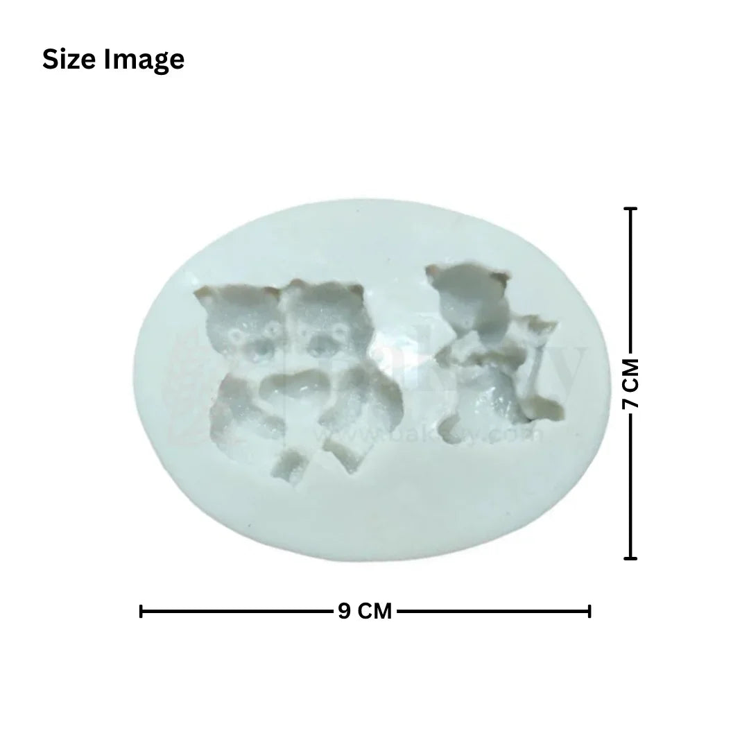 585 | Teddy Shape Silicone Mould - 1 Piece