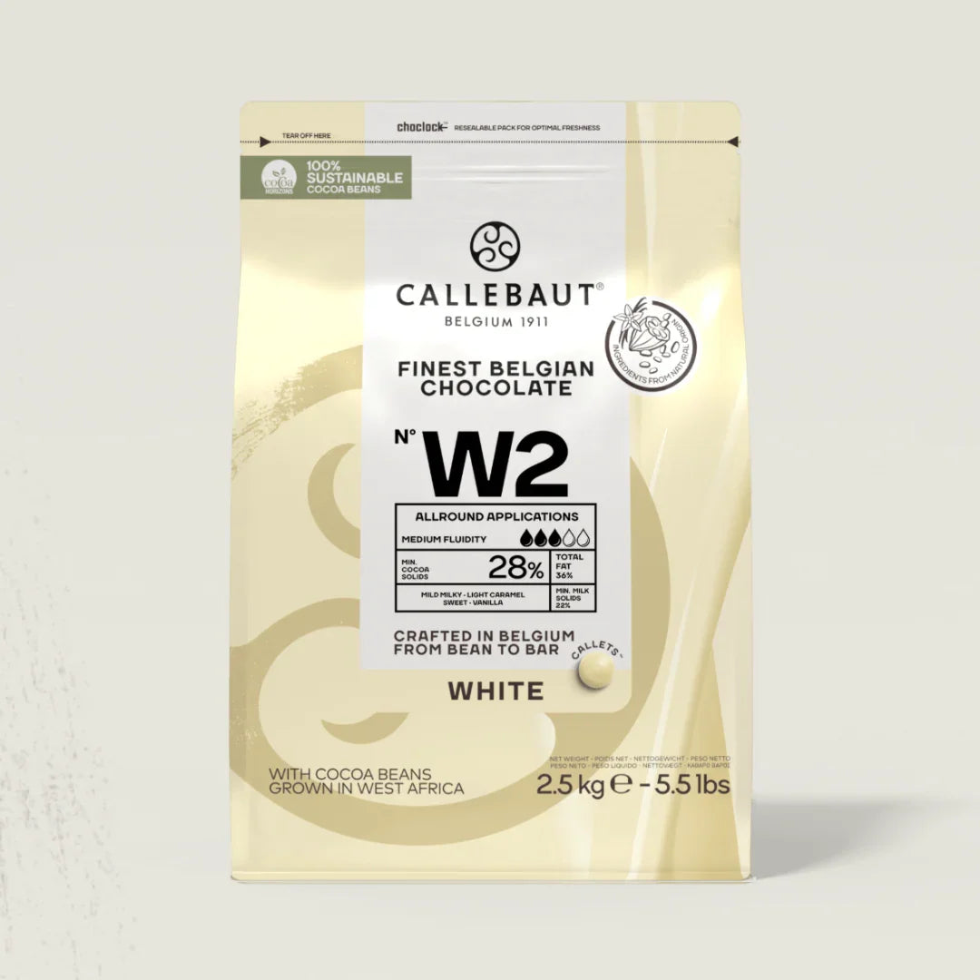 Callebaut W2 - White Couverture Chocolate - 2.5kg